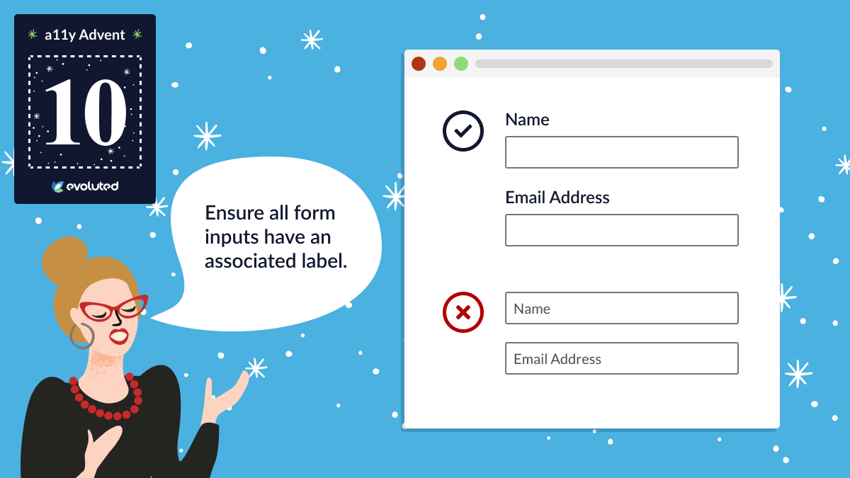 Two examples of a form. The first example has labels above the input fields. The second example uses placeholder text in the input fields instead of labels.