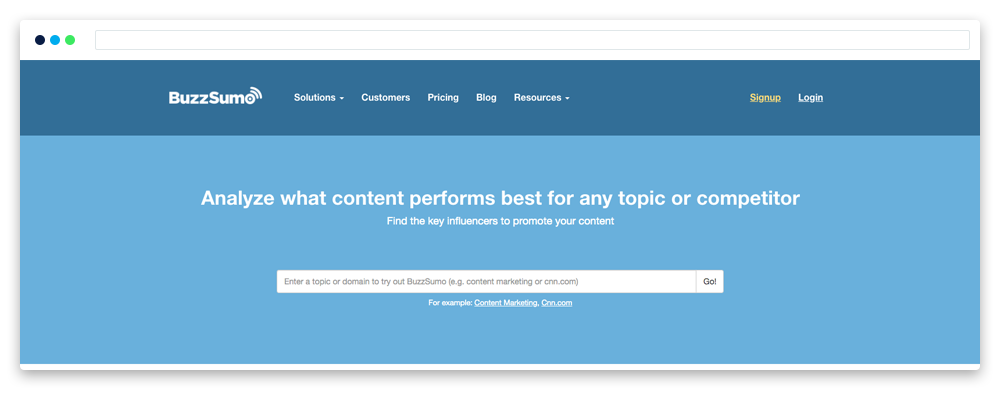 buzzsumo website