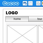 screenshot of CACOO wireframing example