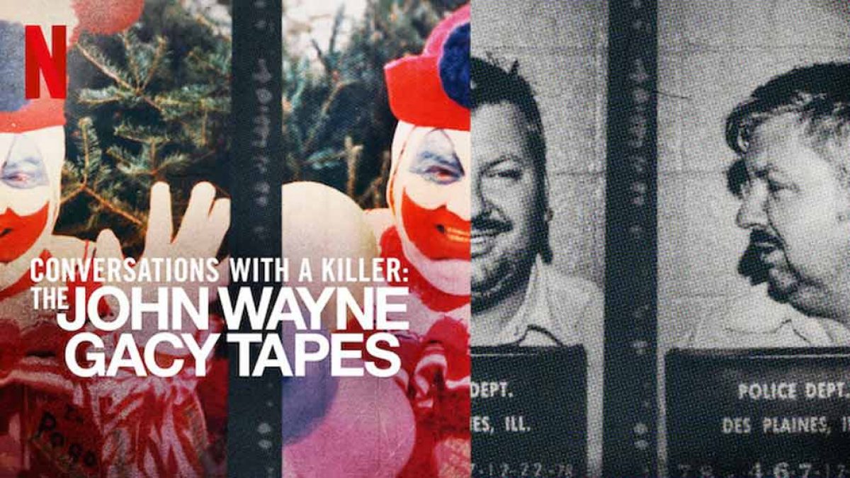 Title card for Conversations with a Killer: The John Wayne Gacy Tapes