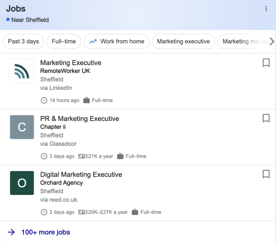 Google Jobs Example