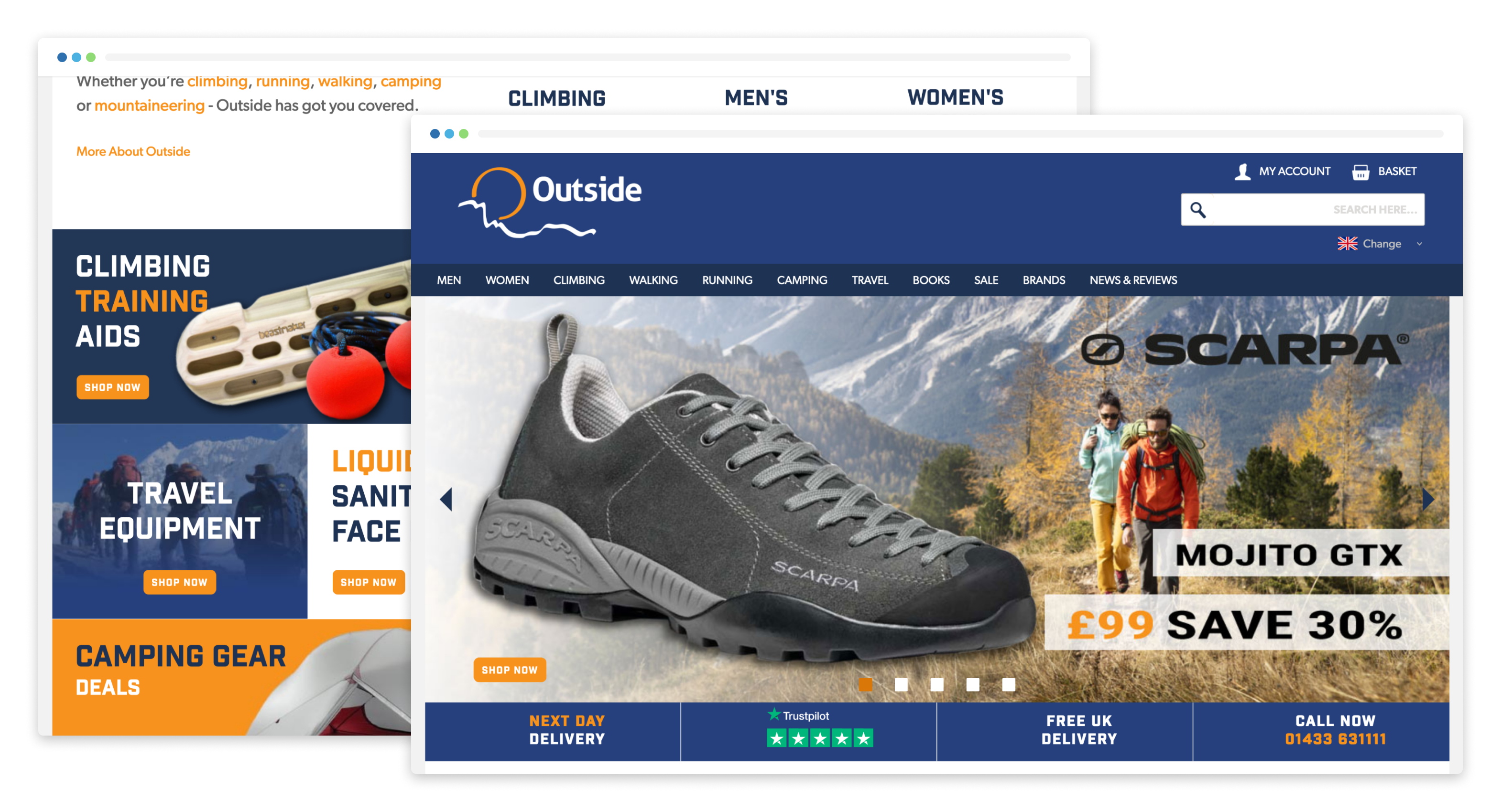 Outside.co.uk Website