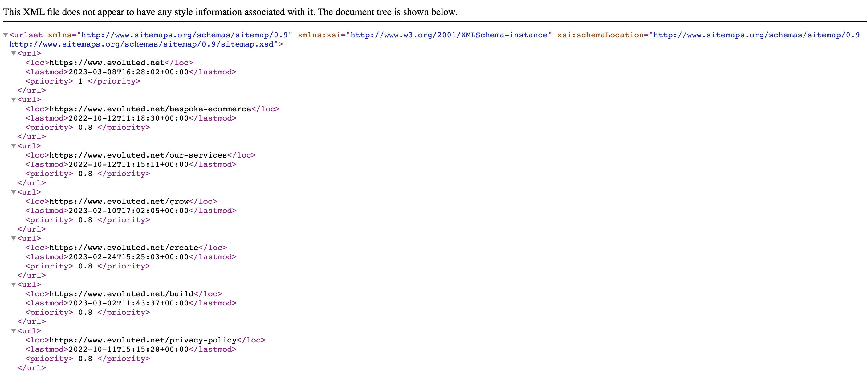 XML Sitemap