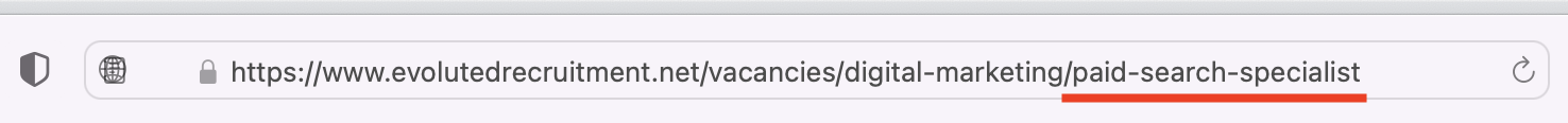 URL Example for Recruitment