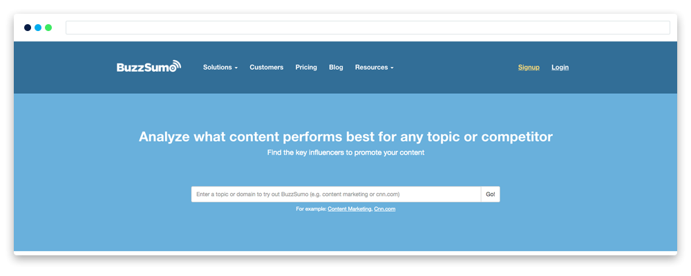 buzzsumo website