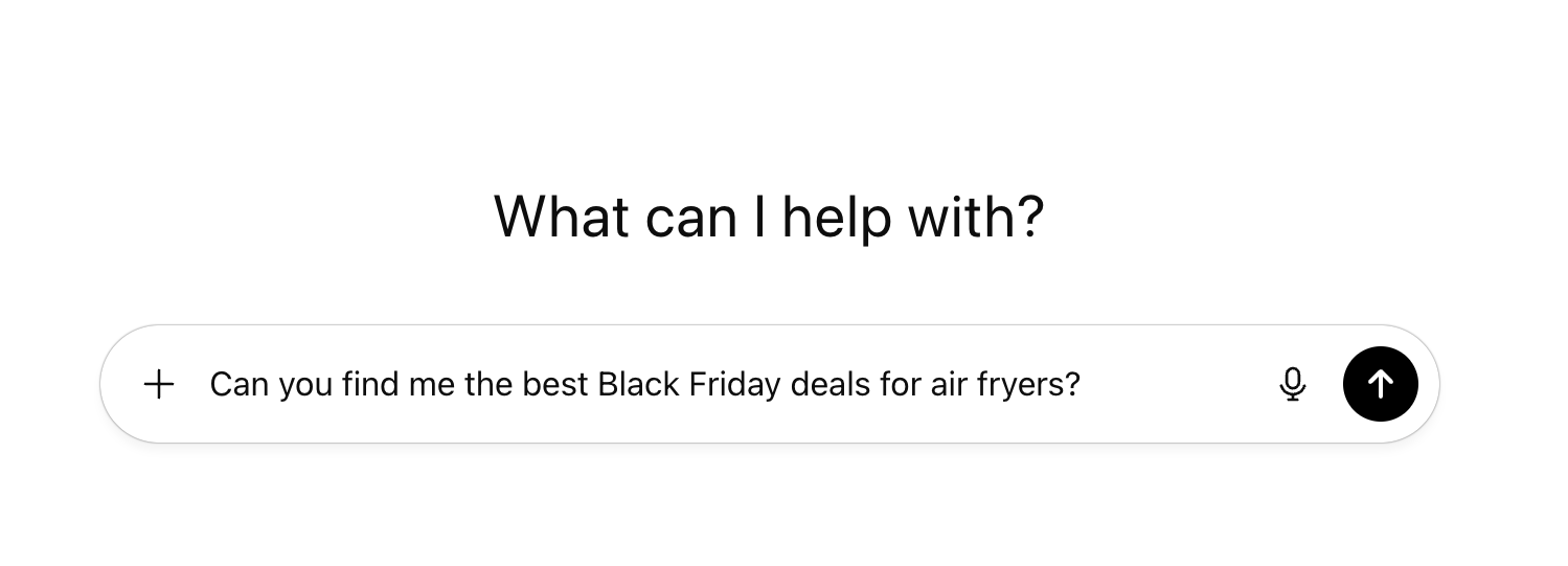 Black Friday ChatGPT Search