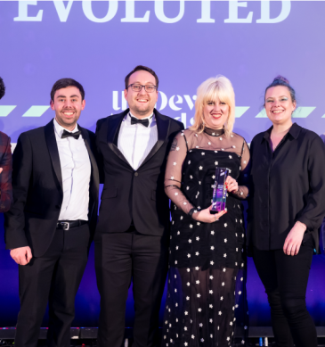 Evoluted team at the 2023 UK Dev Awards.